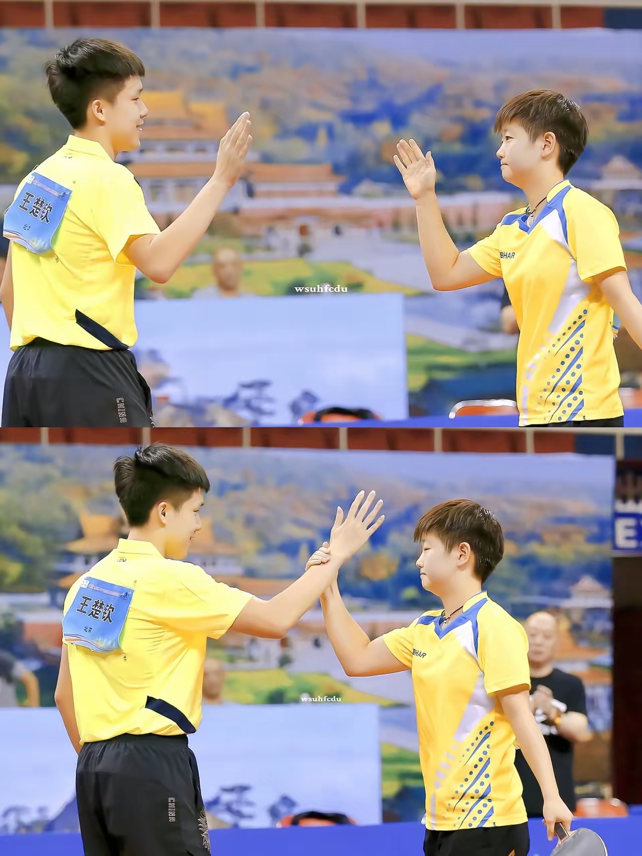 队员相互配合默契，攻守平衡势均力敌